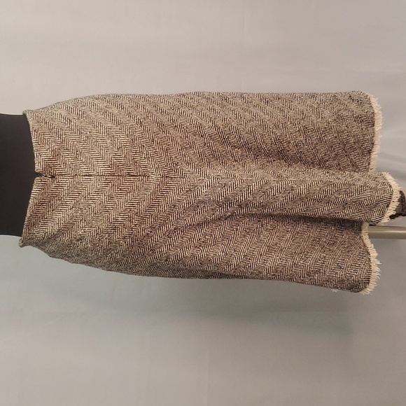 DKNY VTG Tweed Wool Asymetrical Skirt Size 12 - Picture 8 of 13